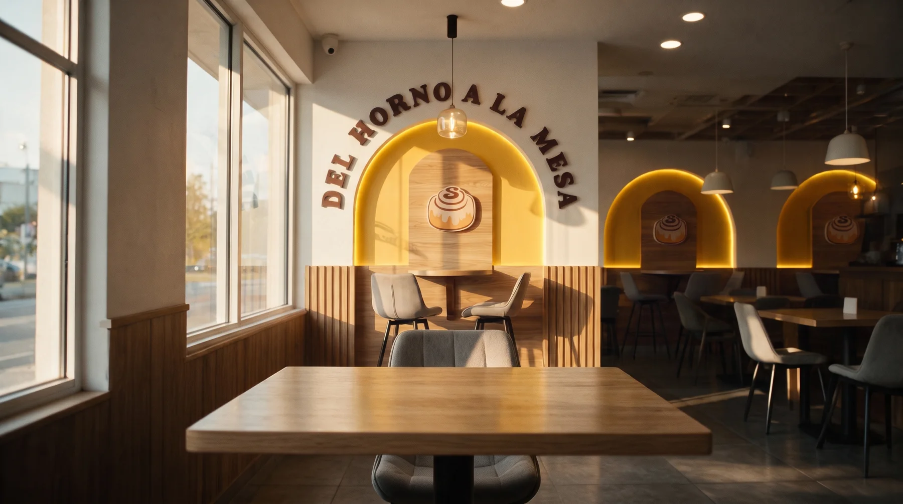 Escenario aprobado: De vuelta al interior, con luz cálida y colorimetría del proyecto