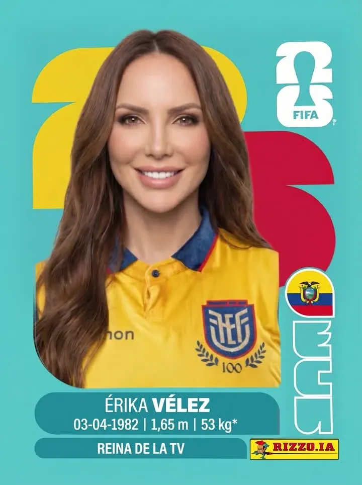 Cromo de Erika Vélez