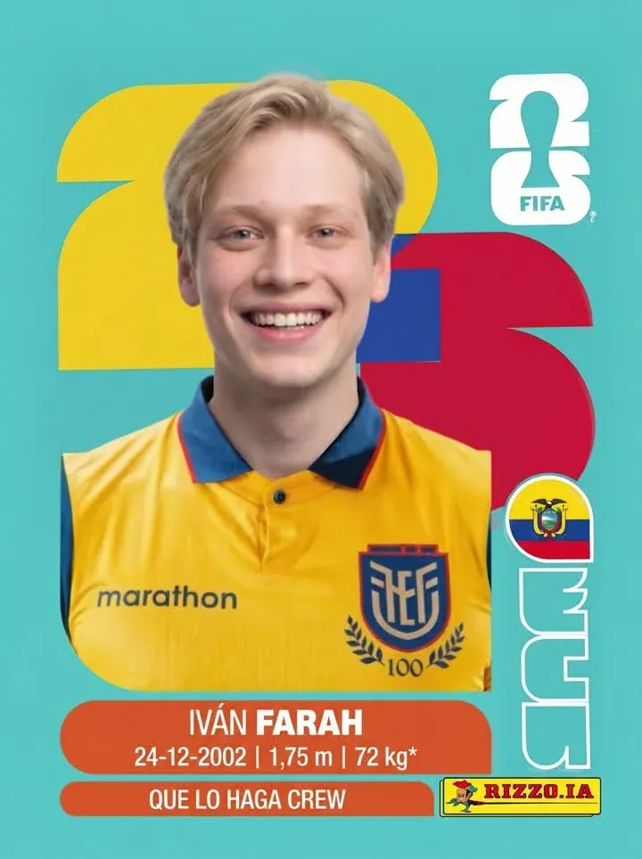 Cromo de Iván Farah