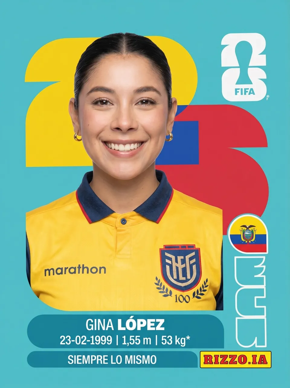 Cromo creativo de la colección mundialista