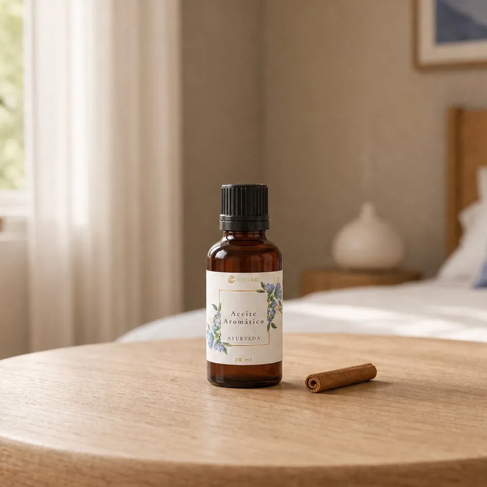 aceite ayurveda · Ambientación final en alta definición